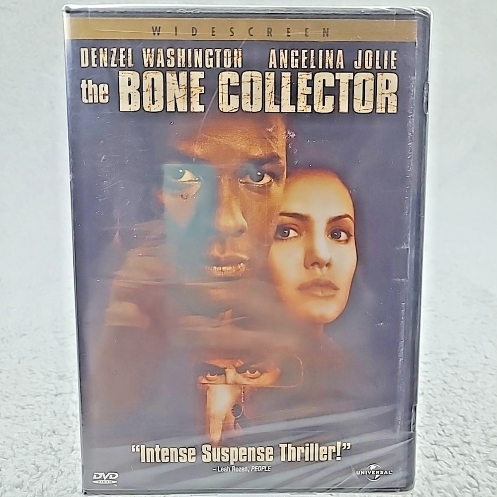 The Bone Collector 2000 DVD Denzel Washington Angelina Jolie Queen Latifah New